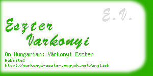 eszter varkonyi business card