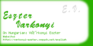 eszter varkonyi business card